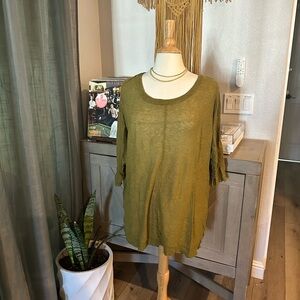 Free People Olive Green Tunic Top